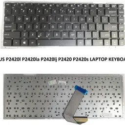 SOLUTIONS-365 COMPATIBLE KEYBOARD FOR ASUS P2420L P2420LA P2420LJ P2420 P2420S Internal Laptop-size Laptop Keyboard Compatible with Desktop, Laptop, Mac-picture-40
