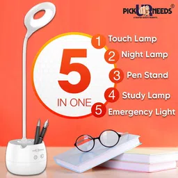 pick ur needs Study Table Lamp Rechargeable Touch On/Off Switch LED Desk Lamp (5 IN 1) Study Lamp-picture-24