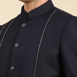 TheEthnic.Co 2 Piece Self-Design Embroidered Bandhgala Suit image 2