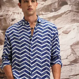 HIGHLANDER Printed Oversized Casual Shirt image 4
