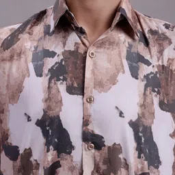 JAINISH Classic Abstract Printed Cotton Casual Shirt image 5