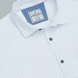 URBARO Smart Slim Fit Micro Ditsy Pure Cotton Casual Shirt image 2