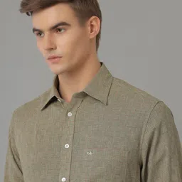 Aldeno Comfort Textured Printed Linen Casual Shirt image 2