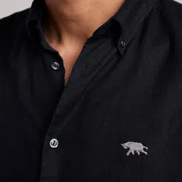 Andamen Premium Slim Fit Button-Down Collar Long Sleeves Linen Casual Shirt image 2