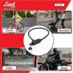 e-shoppe Cycle Multipurpose Cable Lock For Wonder Dshox 20T Multispe Bicycle Lock image 2
