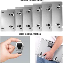 Upkaranwale Mini Metal Folding Portable Laptop Stand for Laptop&Keyboard&Tablet(Pack of4pcs) UHK212_ Q2 Laptop Stand image 3