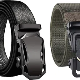 artisanwear Men & Women Casual, Evening, Formal, Party Black Genuine Leather, Artificial Leather Belt-picture-15