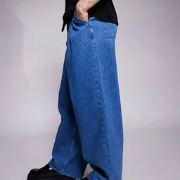 asos design Oversized Baggy Fit Belted Jeans image 2