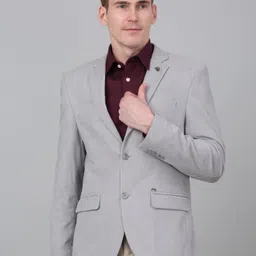 cantabil Men Striped Single Breasted Formal Blazer-picture-23