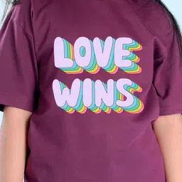 NUSYL Girls Typography Printed Drop-Shoulder Sleeves Longline Oversized T-shirt image 2