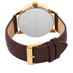 French Connection Men White Dial & Brown Leather Straps Analogue Watch FC154G image 4