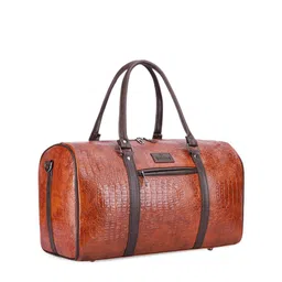 THE CLOWNFISH Large Textured Duffel Bag image 2