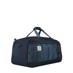 uppercase Blue Printed Travel Sustainable Duffel Bag image 4