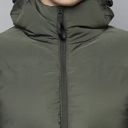 LINDBERGH Men Olive Green Lightweight Hooded Puffer Jacket image 3