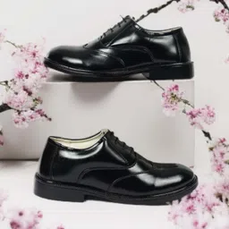 28niqel Pure Leather Formal Shoes | Classic Oxford LaceUp | Comfortable & Durable Office Lace Up For Men image 3