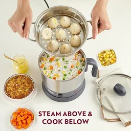 borosil KETTLE QUICK SS Multi Cooker Electric Kettle image 2