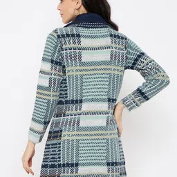 duke Wool Blend Self Design Coat For Women image 2