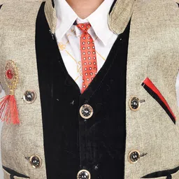 BAESD Boys 4-Pcs Single-Breasted Waistcoat & Trousers With Shirt And Bow image 5