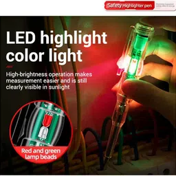 nhouse Intelligent Tester Pen Power Voltage Electricity with High Brightness LED Light Digital Voltage Tester image 4