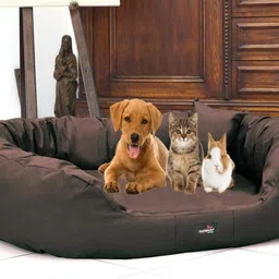 heaven luxurious Reversible Dual Soft Velvet-Luxury Sofa PET Bed for Dog CAT Puppy Rabbit M Pet Bed image 2