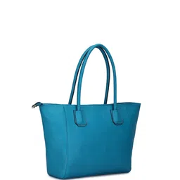 LA ELLORE Leather Structured Tote Bag image 3