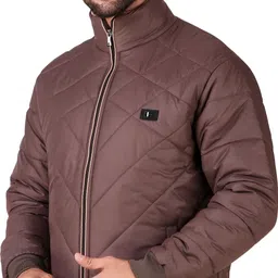 barstow Men Solid Quilted Jacket image 3