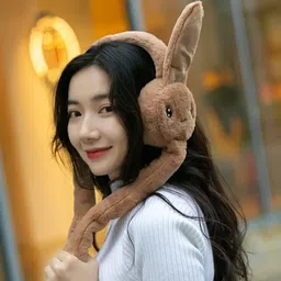 shri ji trader Head Phone Moving Air Pump Earmuff for Girls/Women's Ear Muff Ear Muff image 2