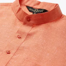 SOJANYA Men Solid Kurta with Churidar image 3