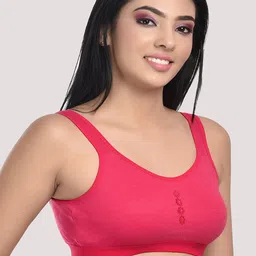 StyFun Purple & Red Pack of 2 Non Padded Non Wired All Day Comfort Bra image 5