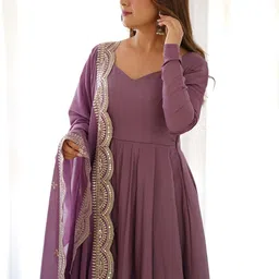 LABELKBBRAND Fit and Flare Maxi Length Ethnic Dresses image 2