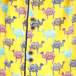 here&now x kinder kids Kinder Kids Boys Conversational Printed Pure Cotton Kurta with Dhoti Pants image 2