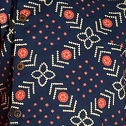 LIL PITAARA Ethnic Motifs Printed Pure Cotton Kurta & Pyjamas With Nehru Jacket image 2