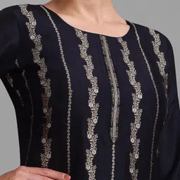 Seerat Jacquard Top With Handwork With Sequins Work Chinon Dupatta With Trouser image 2