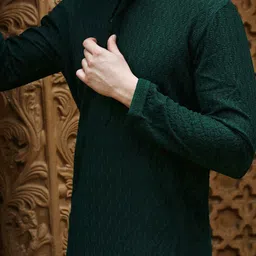 here&now x sanwara Sanwara Chikankari Pure Cotton Kurta with Pyjamas image 2