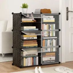 sampri 6 Layer Simple Bookshelf/Multipurpose Rack/Children Bookcases/File Rack Office Metal Open Book Shelf-picture-24