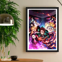 wallify All Characters | Demon Slayer Framed Poster | Anime Framed Posters Paper Print image 5