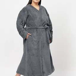 klotthe Grey XXL Bath Robe image 2