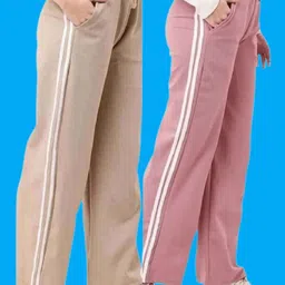 vardhiyas Pack of 2 Women Regular Fit Multicolor Polyester Trousers-picture-20