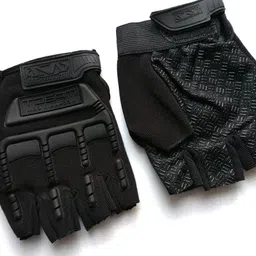 creekmom Hand Protection Tactical & Breathable Half Fingers Bike Riding Gloves for Riders Riding Gloves image 3
