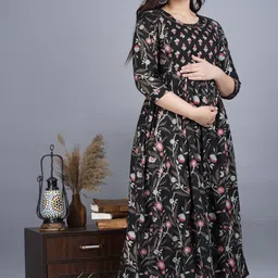 rs creations Women Floral Print Viscose Rayon Anarkali Kurta image 3