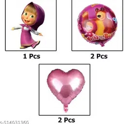 party breeze Happy Birthday Masha Theme Decoration Set image 3