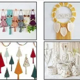 yarnlay india 3Ply/Twisted Macrame (3mm,65Mtr.) Cotton Cord/Dori Thread Macrame (C.Cream) image 4