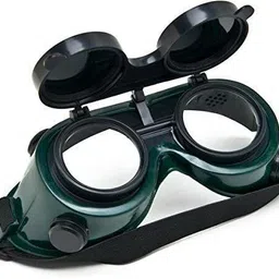 gati export Welding Goggles with Flip-up Lenses Cutting Grinding Glasses (Dark Green) Laboratory Safety Goggle-picture-28