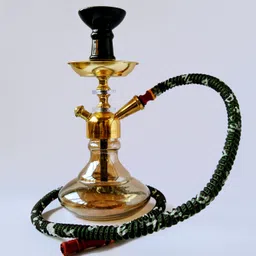 misr puff Hookah set 12 inch Glass, Gold Plated Hookah image 3