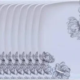 carnival SQUARE LITO MODEL NO-917,10 INCH FULL DINNER PLATE SET 12 PCS OF MELAMINE Dinner Plate-picture-13