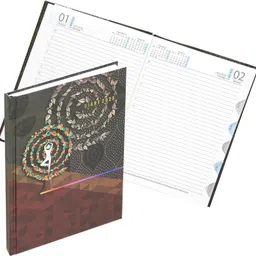 tulmam Yoga Print Hard Bound Executive Planner Organizer for personal/Office Diary 2025 A5 Notebook Ruled 365 Pages image 4