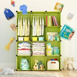 krishyam ® 12 Door Plastic Sheet Wardrobe PP Collapsible Wardrobe image 5