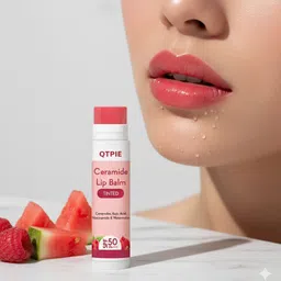 qtpie Best Ceramide Lip Balm with SPF50 PA+++ - Kojic Acid & Niacinamide ras Raspberry-picture-24