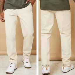 arshfashion Men Loose Fit Mid Rise Beige Jeans-picture-24