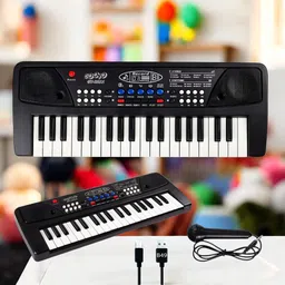 snm97 37-Key Musical Piano Keyboard with Microphone Songs Recording for Kids_L322-picture-29
